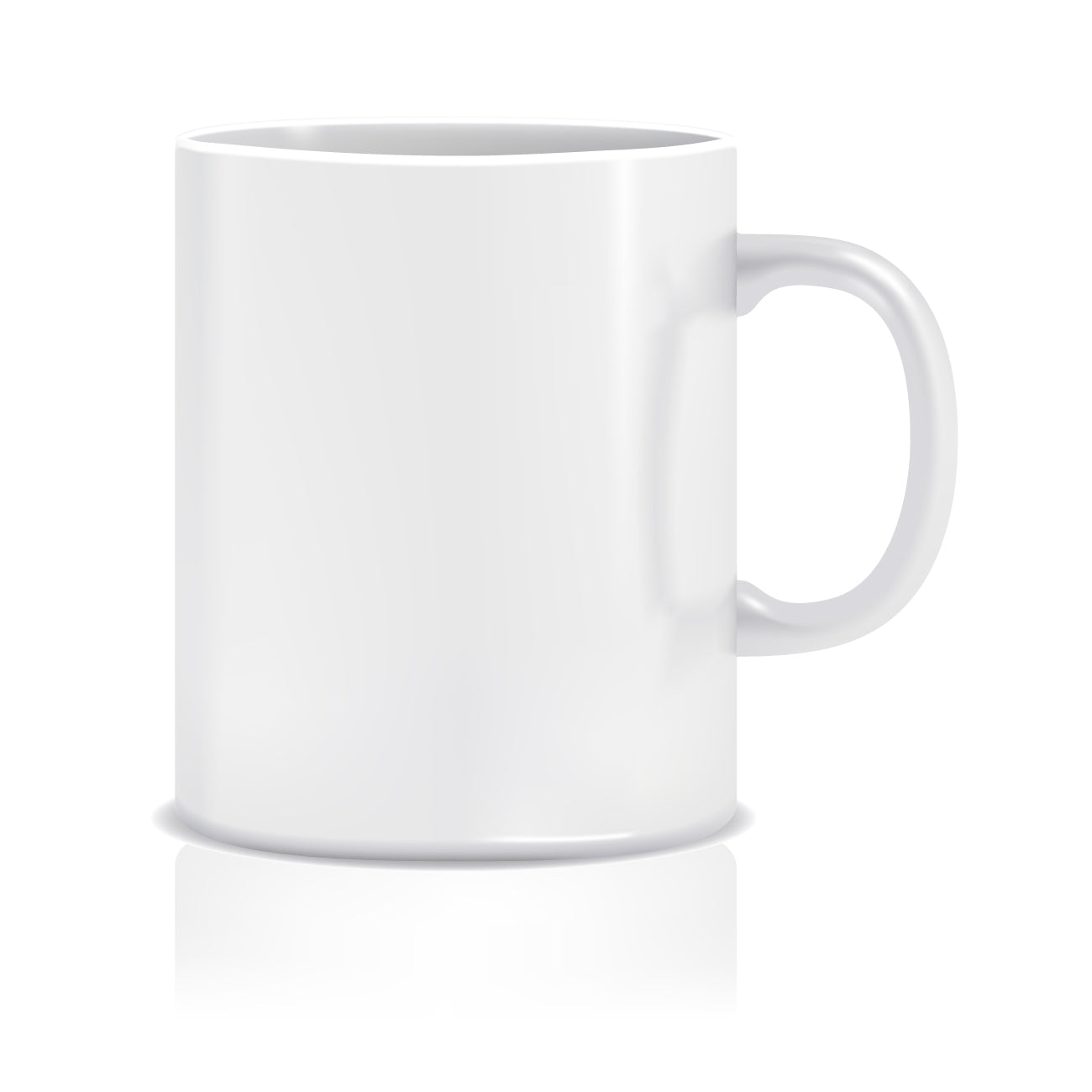 White Glossy Tea mug